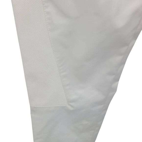 Pink Stitch Athletic White Slim Fit Vented Pants 4 Activewear Sportswear Golf - Picture 6 of 10